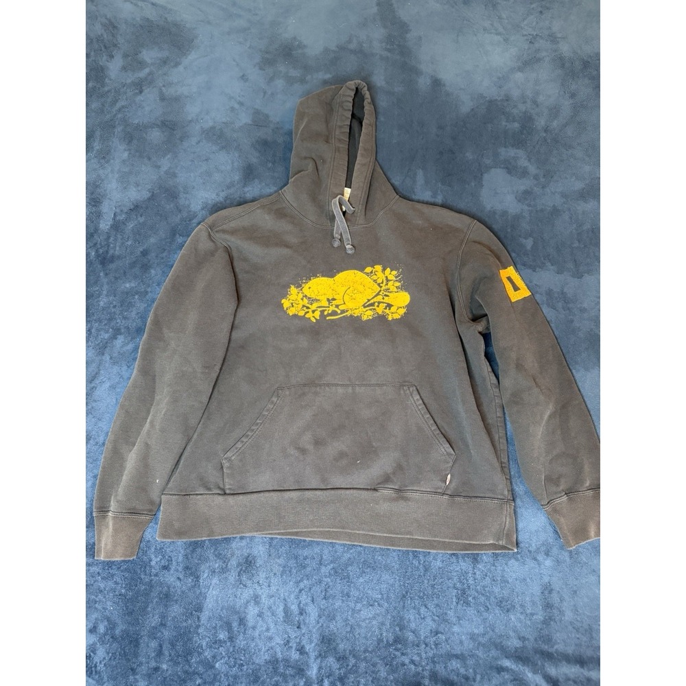 Vtg Roots Athletics Canada 04 Hoodie Navy Blue Mens L Pullover OVO Style